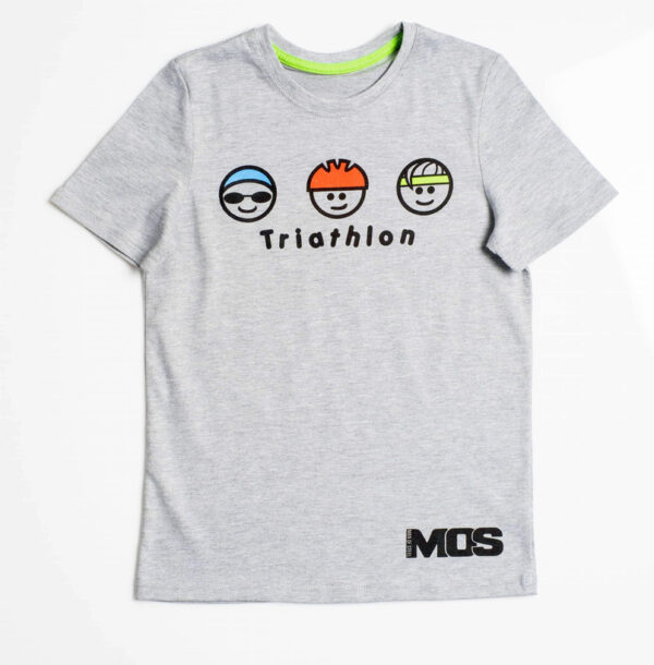 koszulka dziecięca triathlon główki MOS